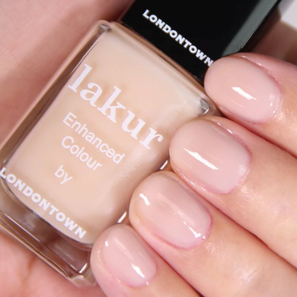 🔥3/$30 NEW Londontown Nail Lakur Enhanced Colour Cheerio sheer neutral pink